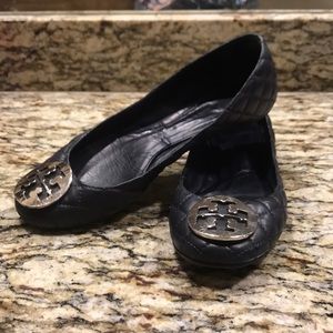 Tory Burch  deep navy flats, size 8